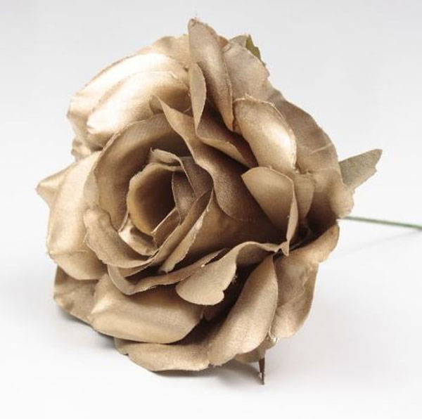 Petite rose de Cadix. 10cm. Doré